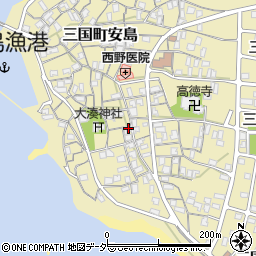 福井県坂井市三国町安島23-3周辺の地図