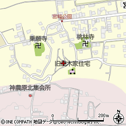 富岡市役所　旧茂木家住宅周辺の地図