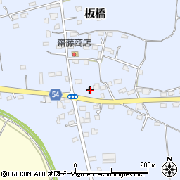 茨城県筑西市板橋182-1周辺の地図