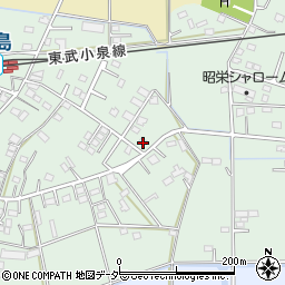 群馬県館林市成島町704-2周辺の地図