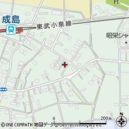 群馬県館林市成島町701-27周辺の地図