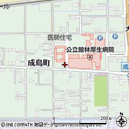 群馬県館林市成島町261-3周辺の地図