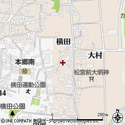 長野県松本市大村1080周辺の地図