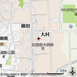 長野県松本市大村257周辺の地図