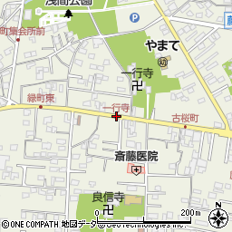 一行寺周辺の地図