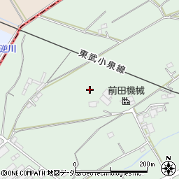 群馬県館林市成島町1446-8周辺の地図