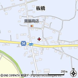 茨城県筑西市板橋182-5周辺の地図