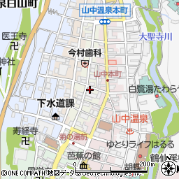 石川県加賀市山中温泉湯の本町ラ20周辺の地図