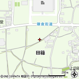 群馬県富岡市田篠周辺の地図