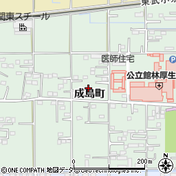 群馬県館林市成島町419-5周辺の地図