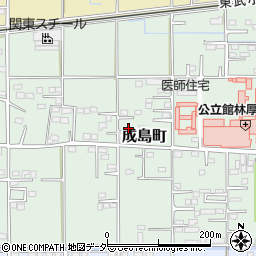 群馬県館林市成島町419-2周辺の地図