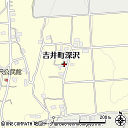 群馬県高崎市吉井町深沢周辺の地図