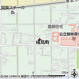 群馬県館林市成島町419周辺の地図