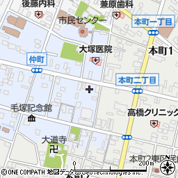 飯塚乳業明治館林宅配センター周辺の地図