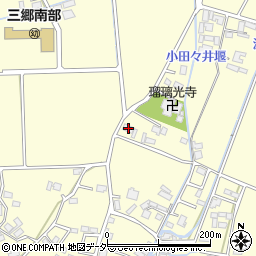 長野県安曇野市三郷温598周辺の地図