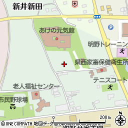 茨城県筑西市新井新田周辺の地図