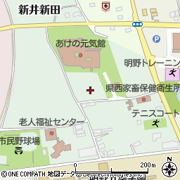 茨城県筑西市新井新田周辺の地図