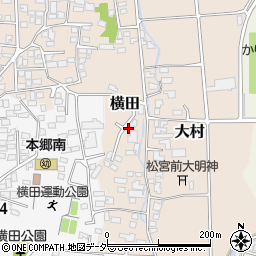 長野県松本市大村1089周辺の地図