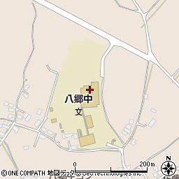 石岡市立八郷中学校周辺の地図