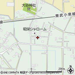 群馬県館林市成島町377周辺の地図