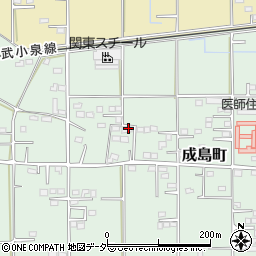 群馬県館林市成島町411-53周辺の地図