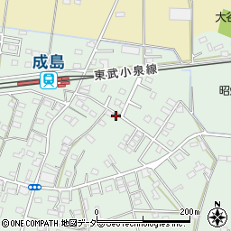 群馬県館林市成島町710-2周辺の地図