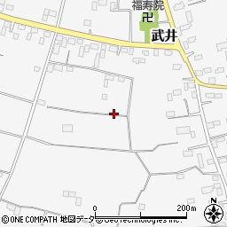 栃木県小山市武井周辺の地図