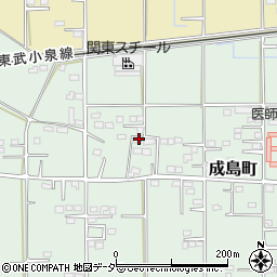 群馬県館林市成島町411-86周辺の地図
