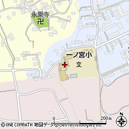 富岡市立　一ノ宮小学校・言語指導教室周辺の地図