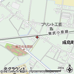 群馬県館林市成島町845-3周辺の地図