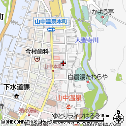 石川県加賀市山中温泉東町１丁目マ5周辺の地図