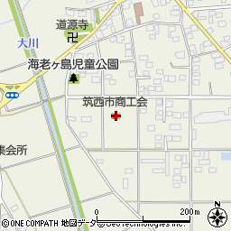 筑西市商工会周辺の地図