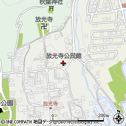 放光寺公民館周辺の地図