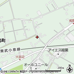 群馬県館林市成島町1159周辺の地図