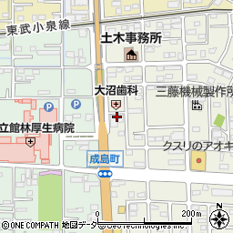 ヴィベル館林栄町周辺の地図