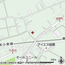群馬県館林市成島町1162-9周辺の地図
