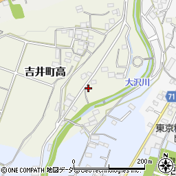群馬県高崎市吉井町高208周辺の地図