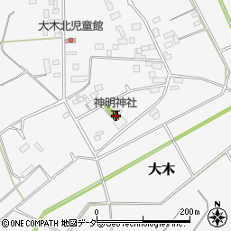 茨城県結城市大木1641周辺の地図