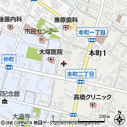 館林本町宿舎周辺の地図