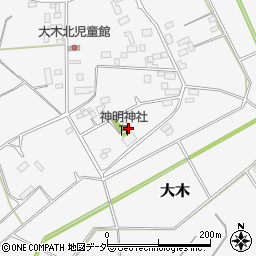 茨城県結城市大木1642周辺の地図