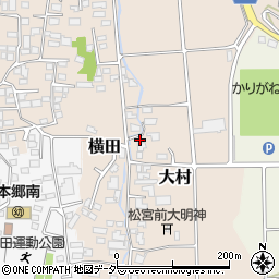 長野県松本市大村189周辺の地図