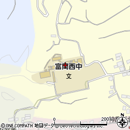 富岡市立西中学校周辺の地図