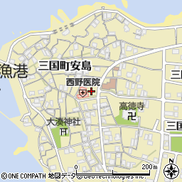 福井県坂井市三国町安島周辺の地図