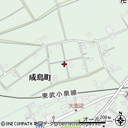 群馬県館林市成島町1169-60周辺の地図
