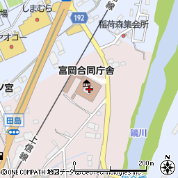 群馬県庁　富岡土木事務所周辺の地図