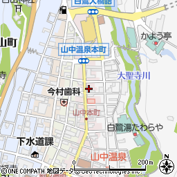 北國新聞社山中支局周辺の地図