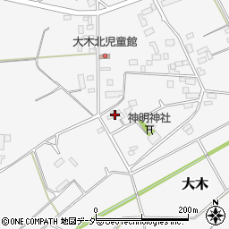 茨城県結城市大木1652周辺の地図