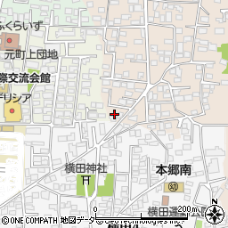 長野県松本市大村281周辺の地図
