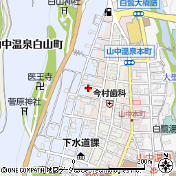 石川県加賀市山中温泉白山町ノ4周辺の地図
