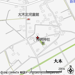 茨城県結城市大木1651周辺の地図